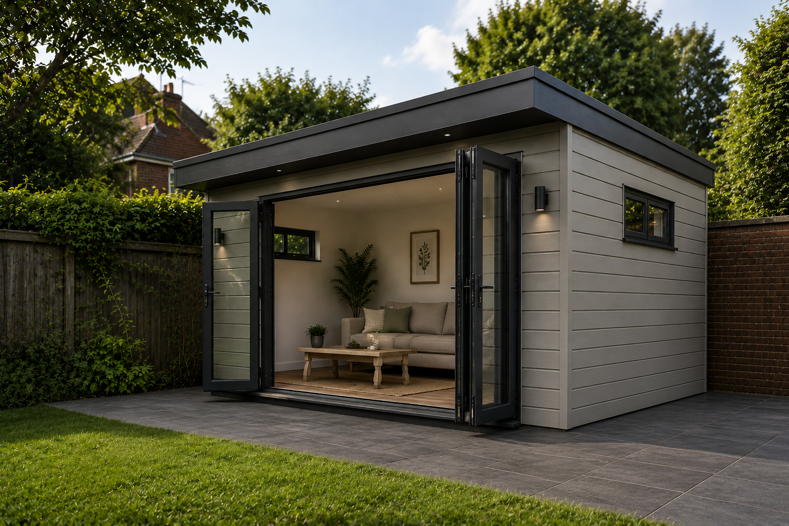 Contemporary garden retreat designed for relaxing and everyday use